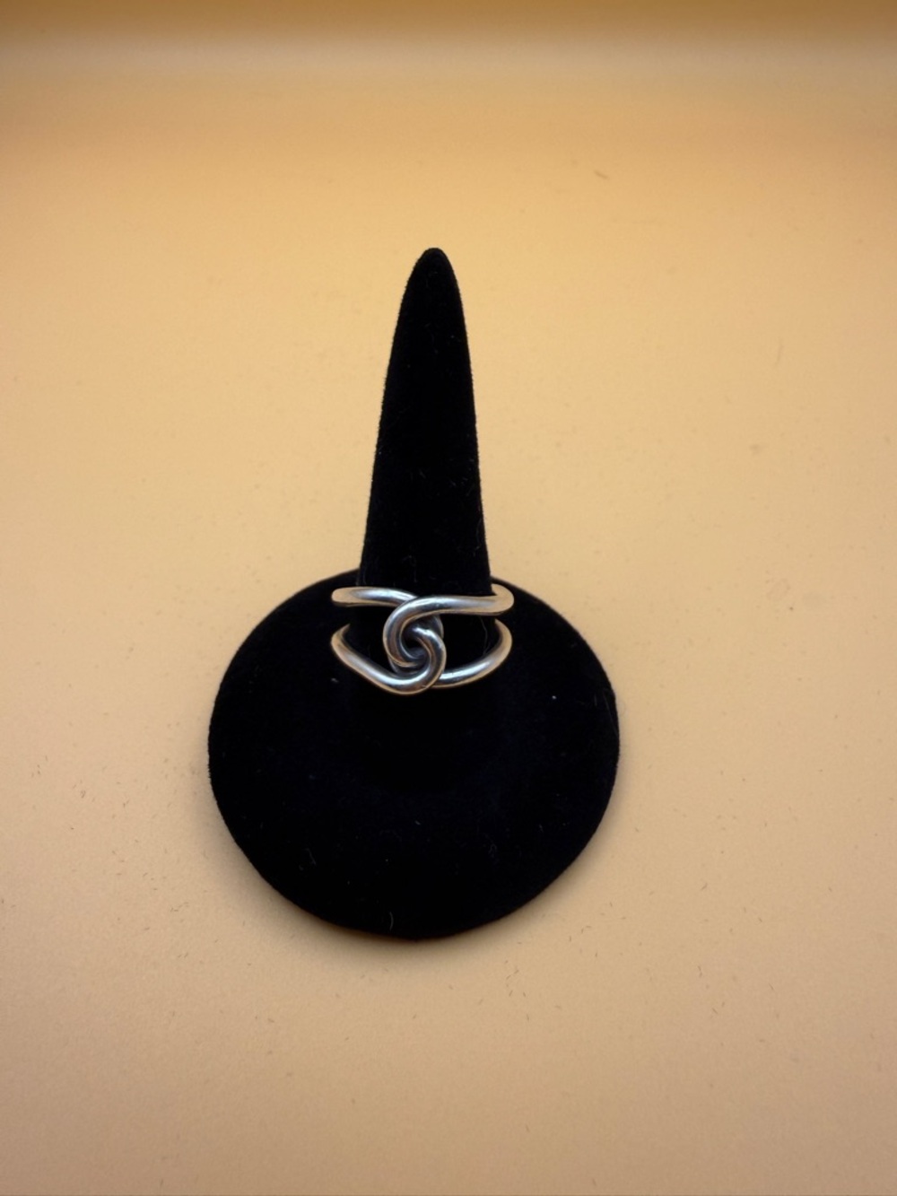 Source Unknown Silver Twisted Knot Ring